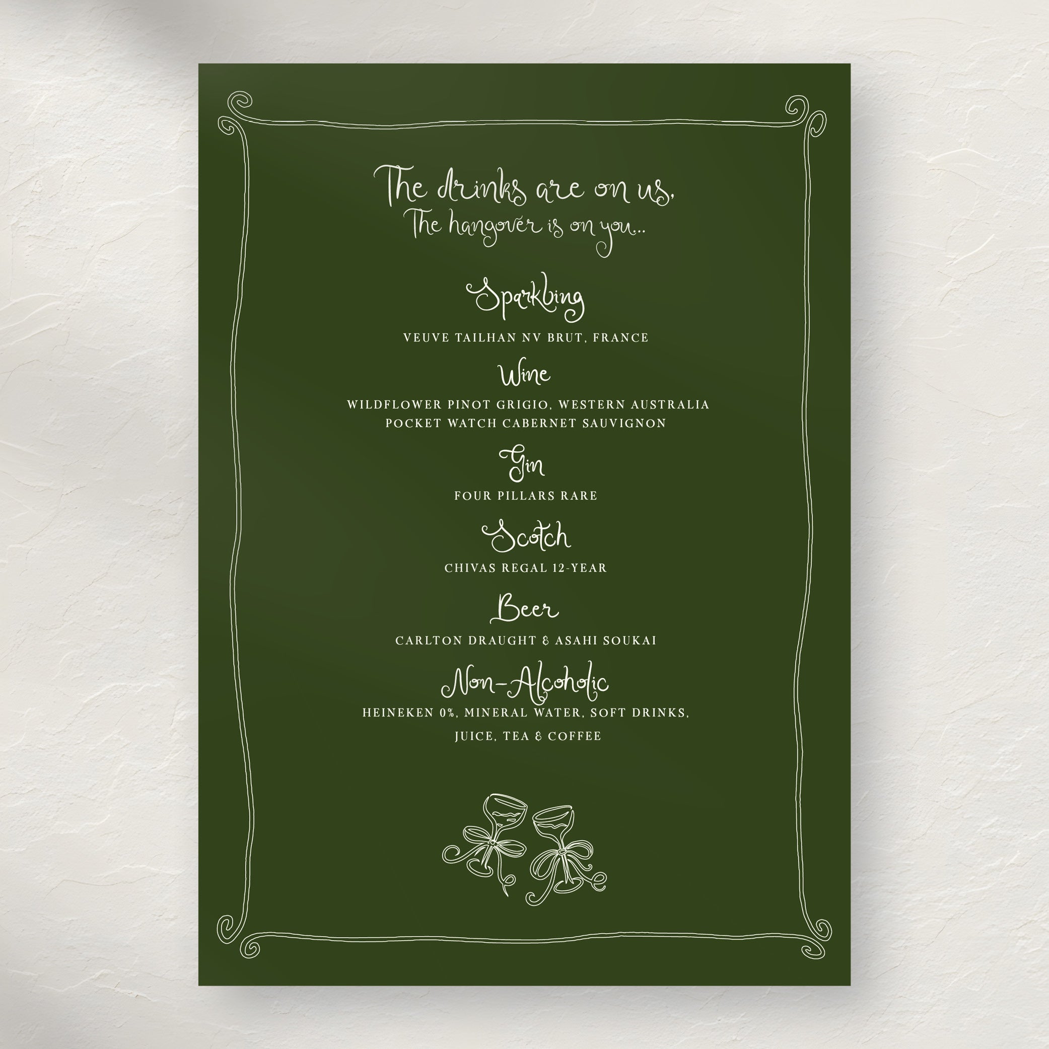 Isla Bar Menu