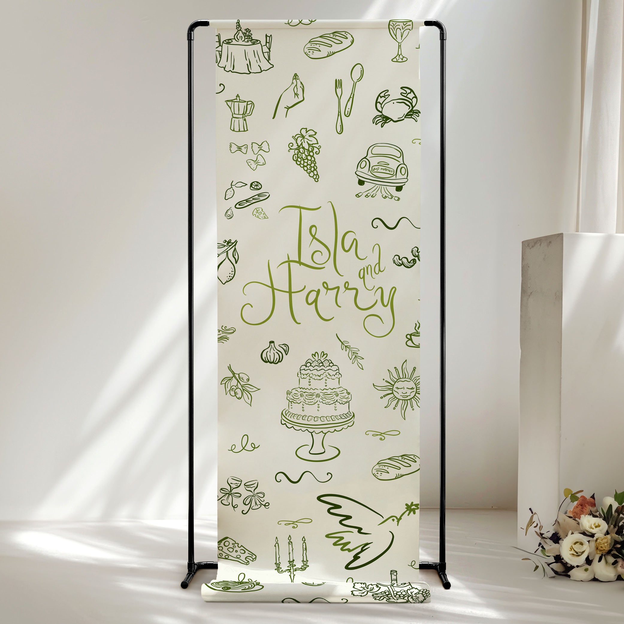 Isla Fabric Welcome Sign