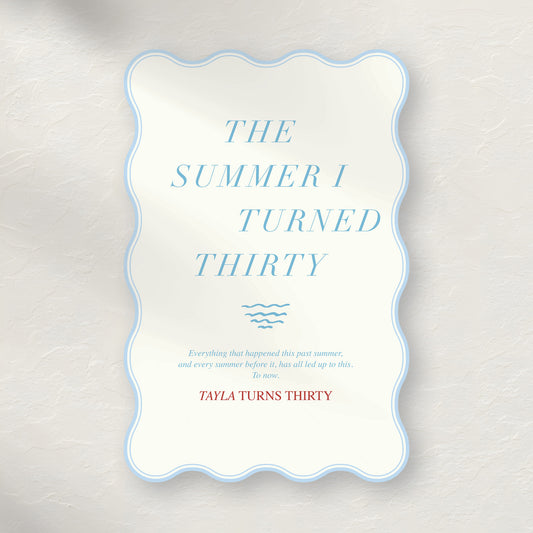 "The Summer I Turned..." Welcome Sign - Option 1