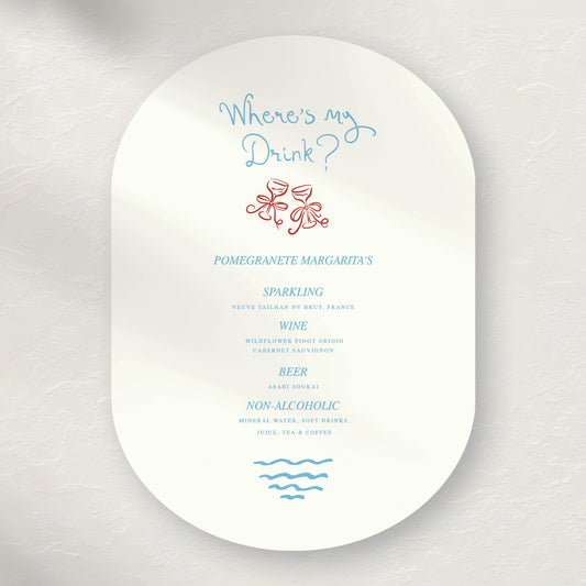"The Summer I Turned..." Bar Menu