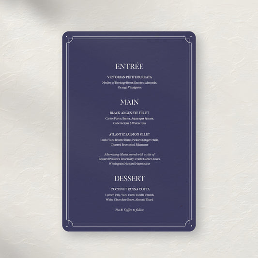 Kingston Menu