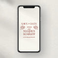 Load image into Gallery viewer, Maximus Save The Date - E-Send Mobile or Print-Ready File
