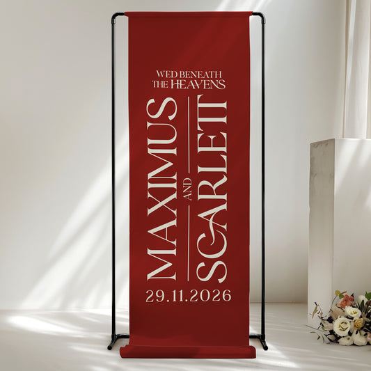 Maximus Fabric Welcome Sign