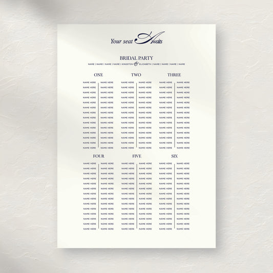 Kingston Seating Chart