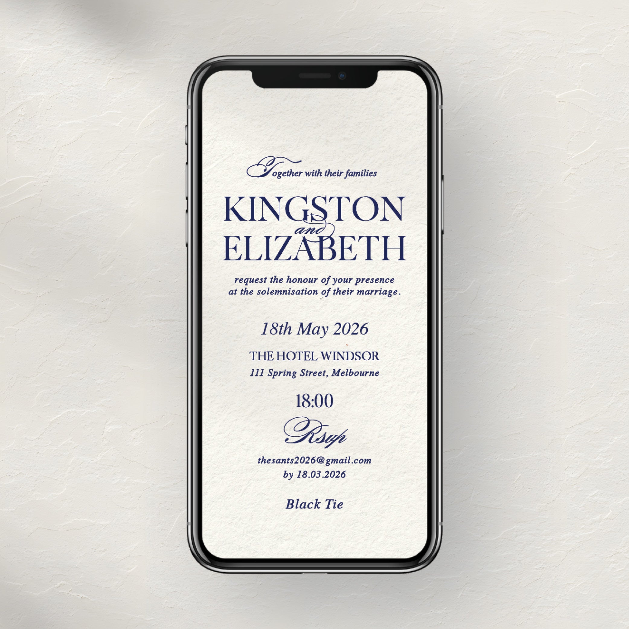 Kingston Invitation - E-Send Mobile or Print-Ready File