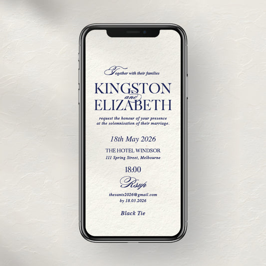 Kingston Invitation - E-Send Mobile or Print-Ready File
