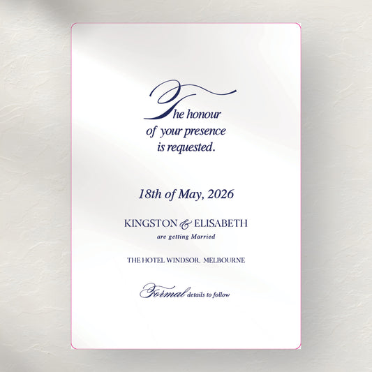 Kingston Save The Date - E-Send Mobile or Print-Ready File