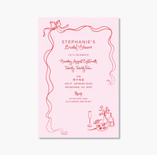 Load image into Gallery viewer, Bridal Shower Invite Pretty &amp; Curly ~ Digital File