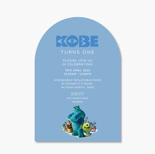 Load image into Gallery viewer, Monsters, Inc. Theme Birthday Invite ~ Digital File