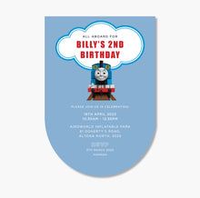 Load image into Gallery viewer, Thomas &amp; Friends Theme Birthday Invite ~ Digital File