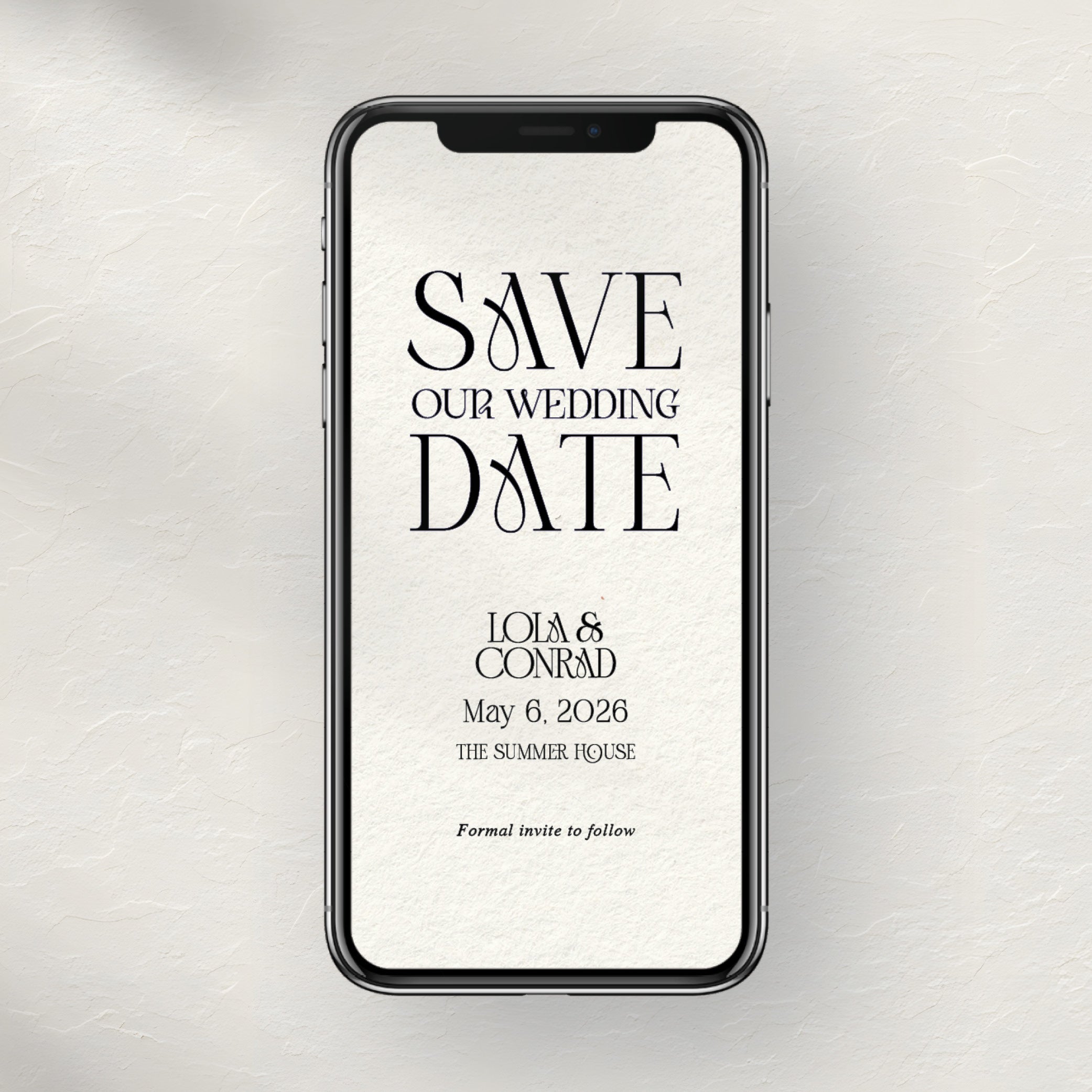Lola Save The Date - E-Send Mobile or Print-Ready File