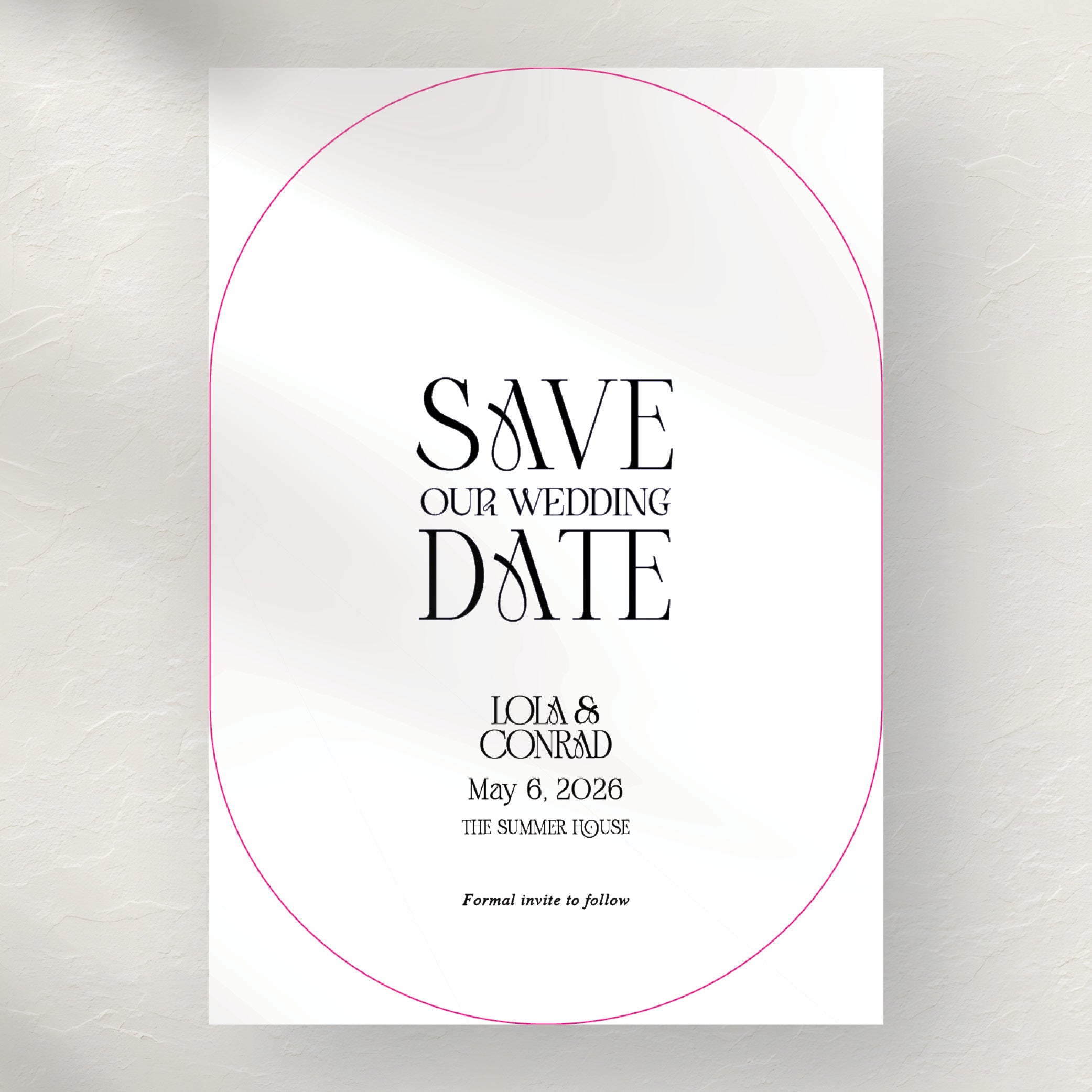 Lola Save The Date - E-Send Mobile or Print-Ready File