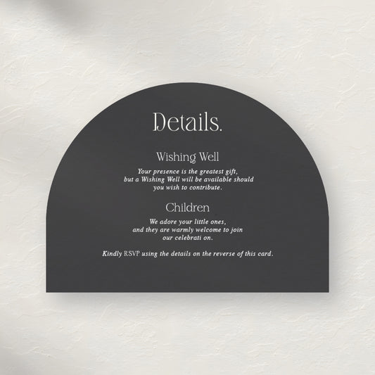 Lola Details & RSVP Double Sided Card