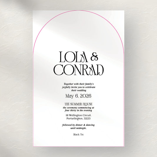 Lola Invitation - E-Send Mobile or Print-Ready File