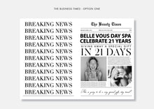 Load image into Gallery viewer, The Business Times - Announcement Newspaper