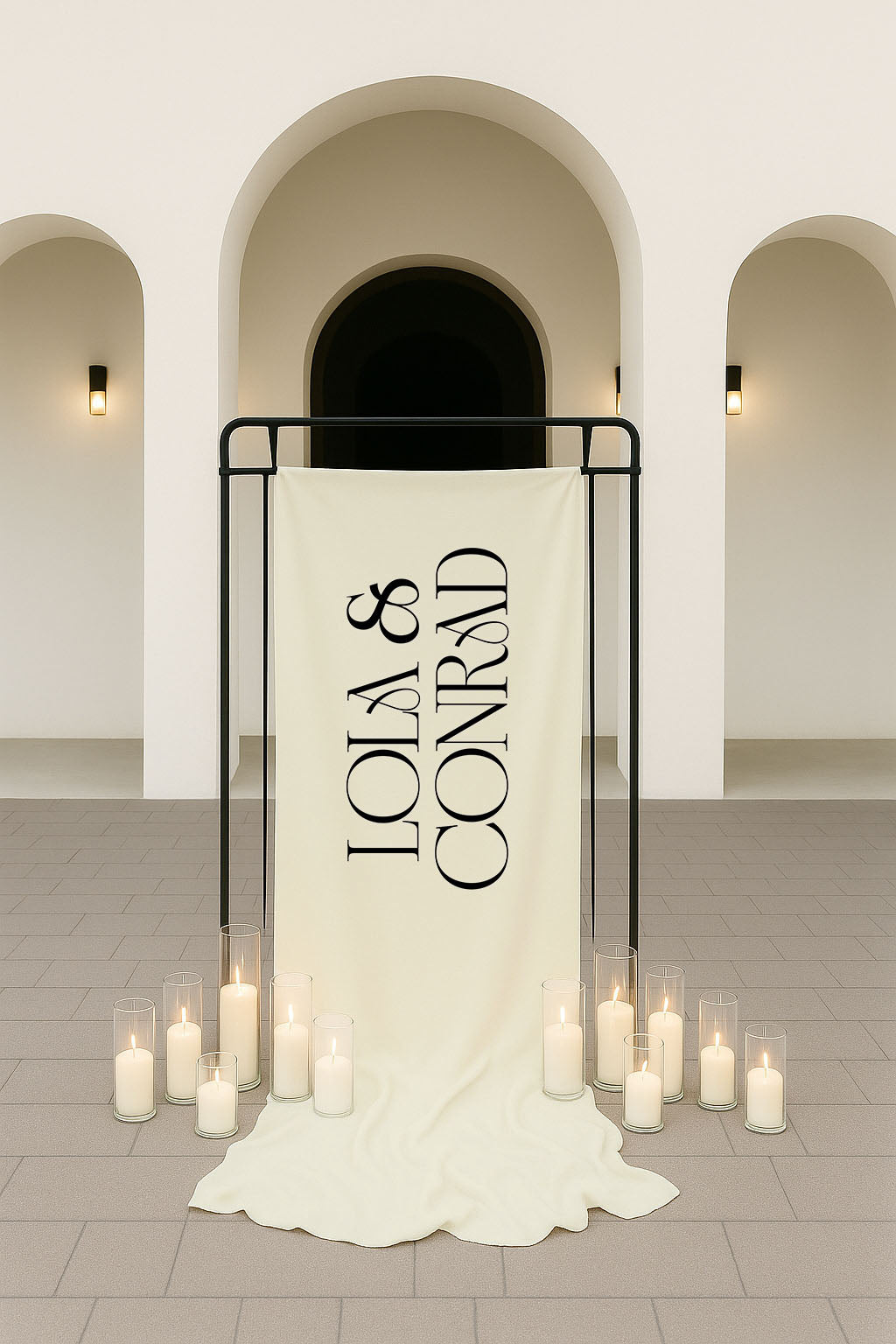 Lola Fabric Welcome Sign