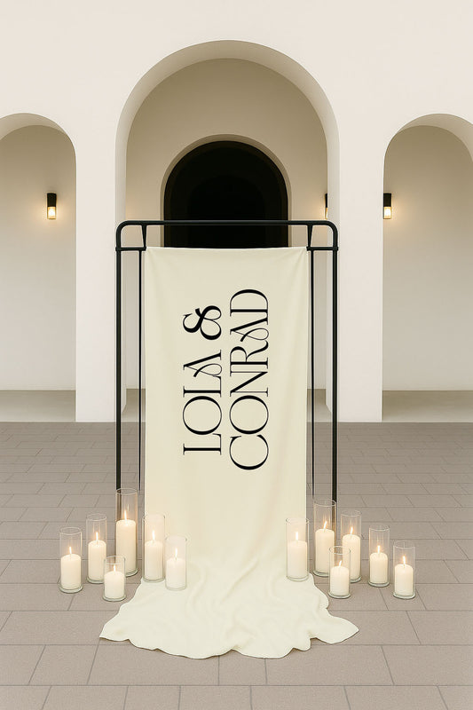 Lola Fabric Welcome Sign