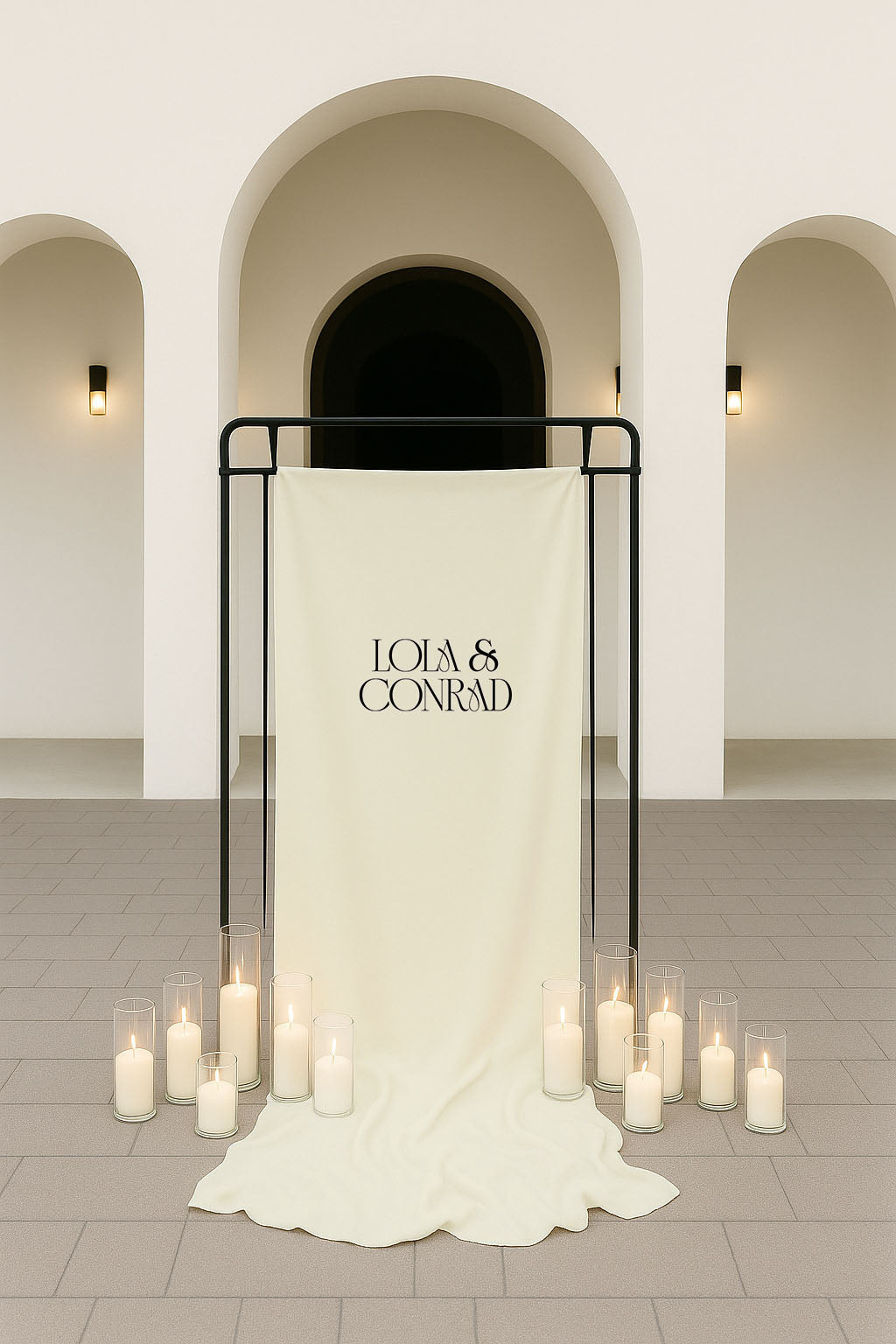 Lola Fabric Welcome Sign