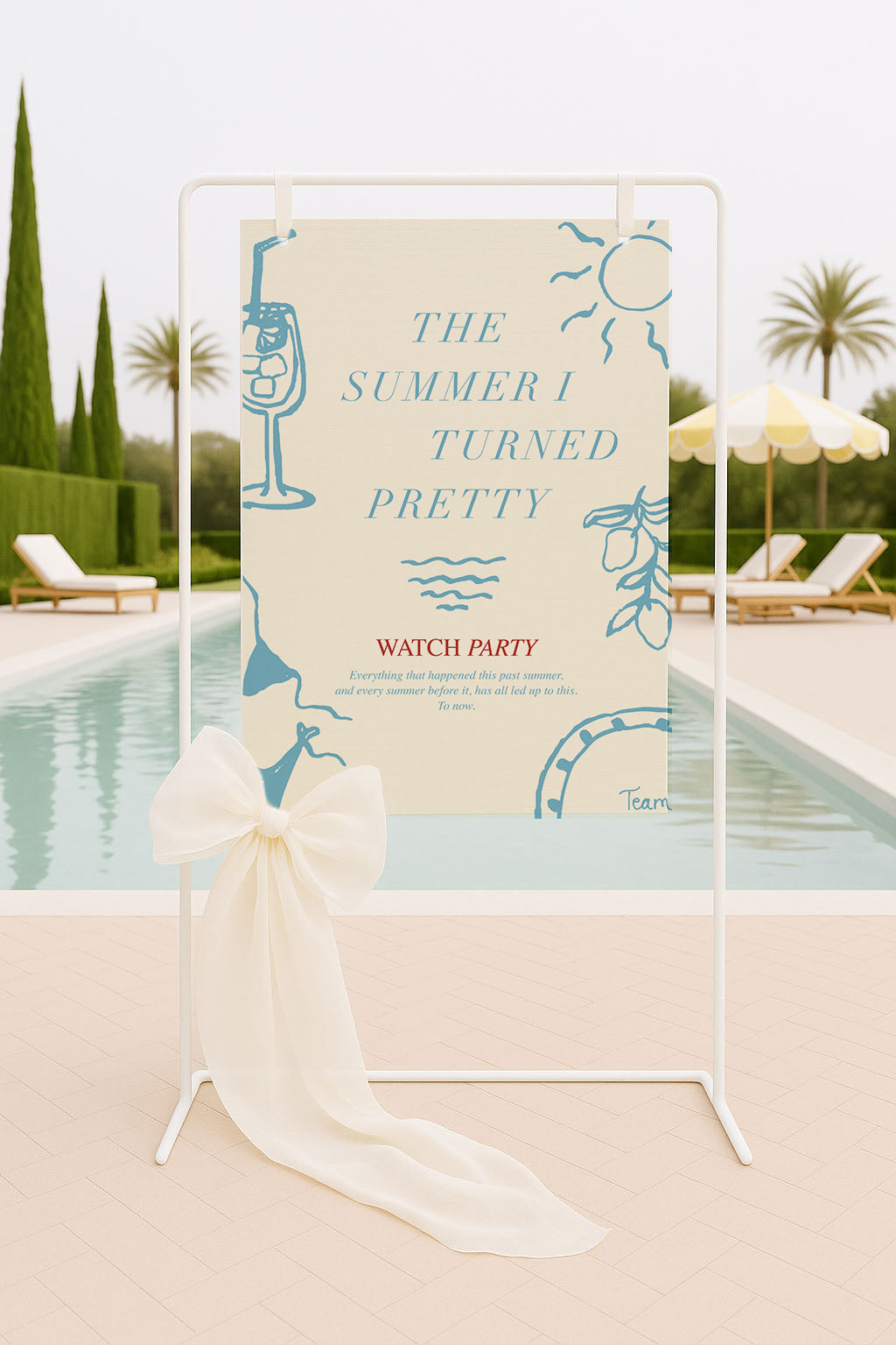 "The Summer I Turned..." Welcome Sign - Option 2