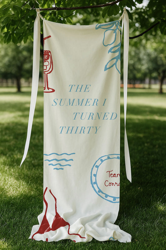 "The Summer I Turned..." Fabric Welcome Sign