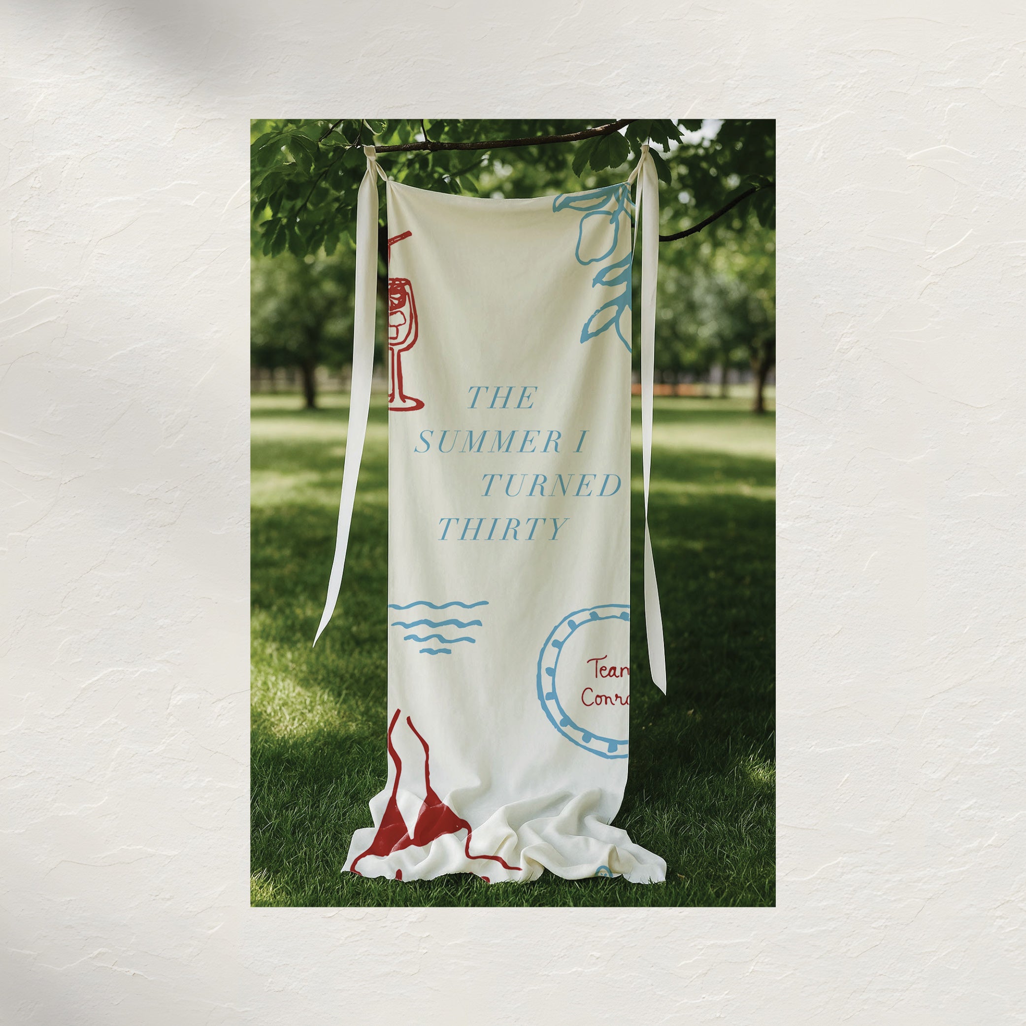 "The Summer I Turned..." Fabric Welcome Sign