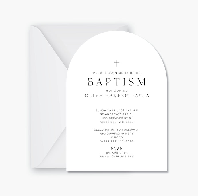 Baptism Invite ~ Digital File