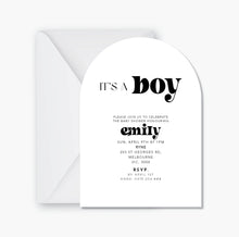 Load image into Gallery viewer, It&#39;s A Boy Baby Shower Invite ~ Digital File