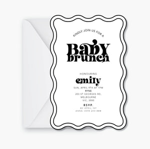 Baby Brunch Baby Shower Invite ~ Digital File