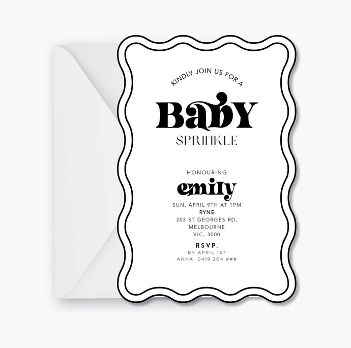 Baby Sprinkle Invite ~ Digital File