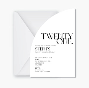 Twenty First Invite №1 ~ Digital File