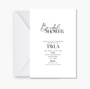A Bridal Shower Invite ~ Digital File