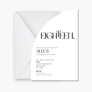 Eighteenth Invite №1~ Digital File