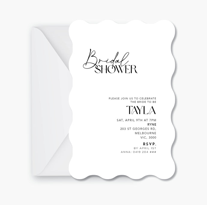 A Bridal Shower Invite ~ Digital File