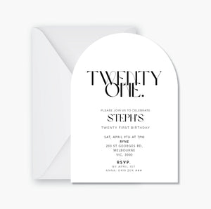Twenty First Invite №1 ~ Digital File