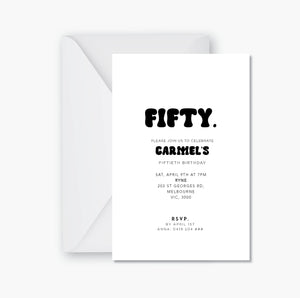 Fiftieth Invite №1 ~ Digital File