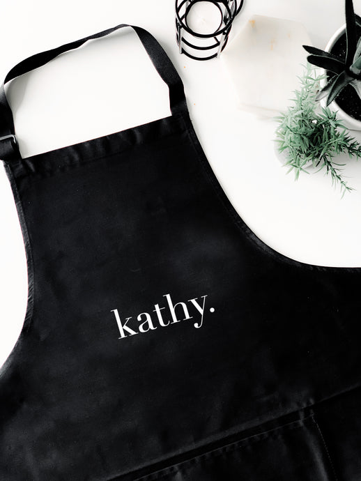 PERSONALISED NAME APRON ~ Assorted Designs Available